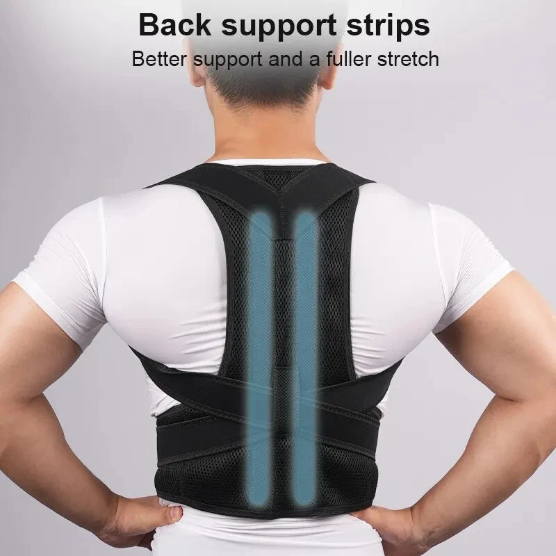 Back Posture Brace –  Support Belt for Upper and Lower Back🧍♂️✨