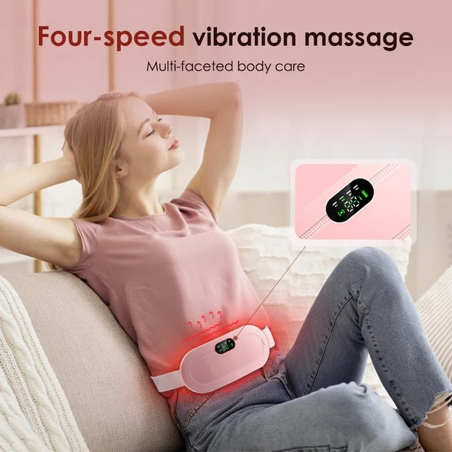 Cramp Massager with Vibration –  Waist Warming Belt
