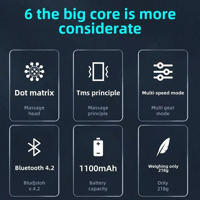 Electric Wireless Head Scalp Massager with Bluetooth Music – Multi-Claw Vibration for Deep Relaxation 🎧💆