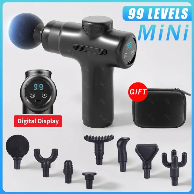 Mini Deep Tissue Massage Gun 99 Levels Portable Muscle Massager 💪✨