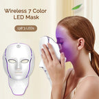 LED Facial Neck Mask – 7-Color Light Therapy for Anti-Aging Skin Rejuvenation ✨💡