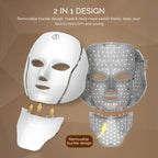 LED Facial Neck Mask – 7-Color Light Therapy for Anti-Aging Skin Rejuvenation ✨💡